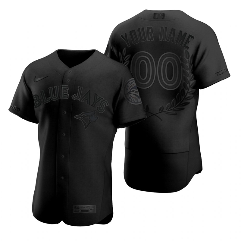 Toronto Blue Jays Custom Men Nike Black MLB MVP Limited Player Edition Jersey->customized nhl jersey->Custom Jersey